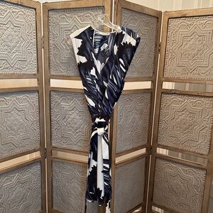 Halston Heritage Black and White Dress